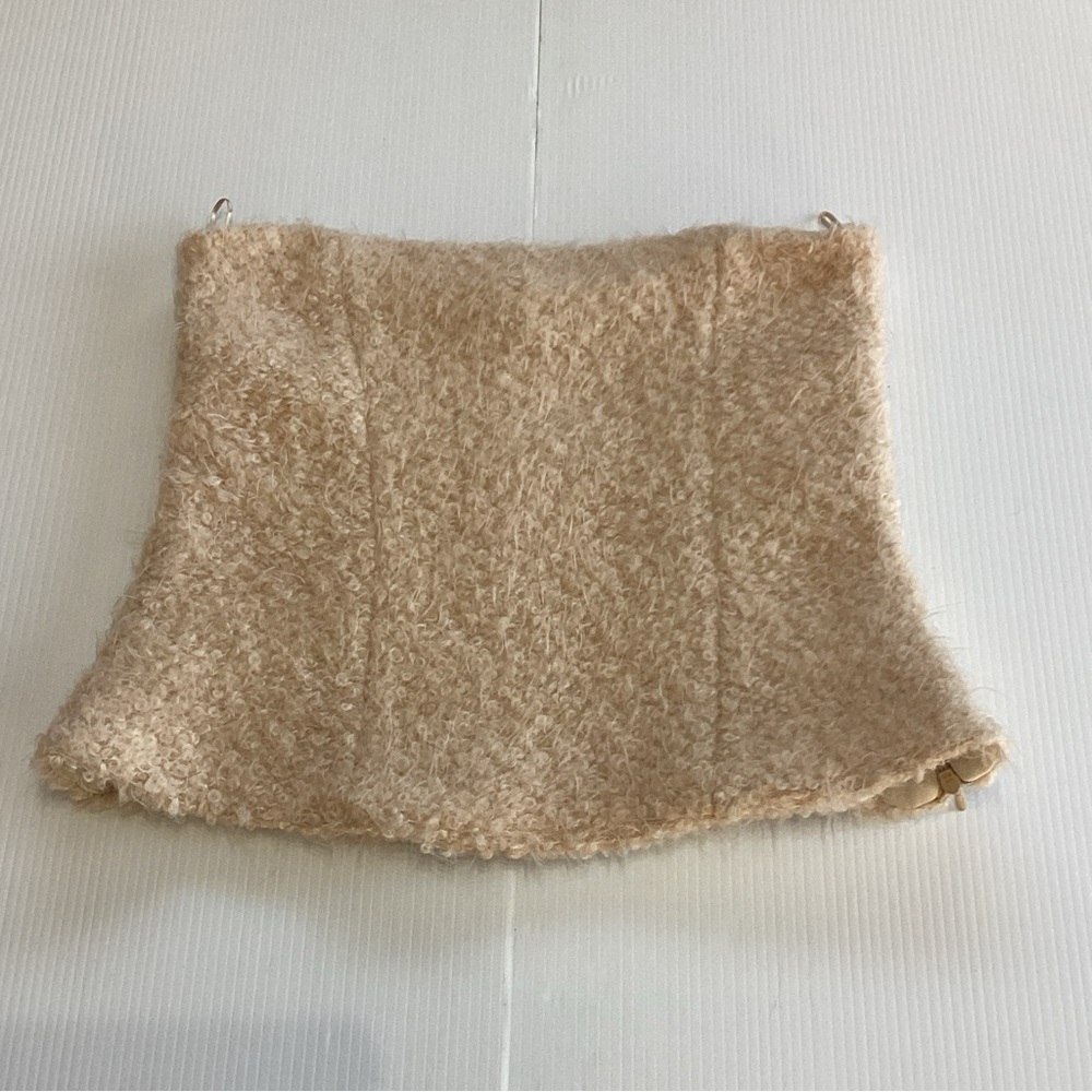 Zara Beige Strapless Tube Top Sz Xs